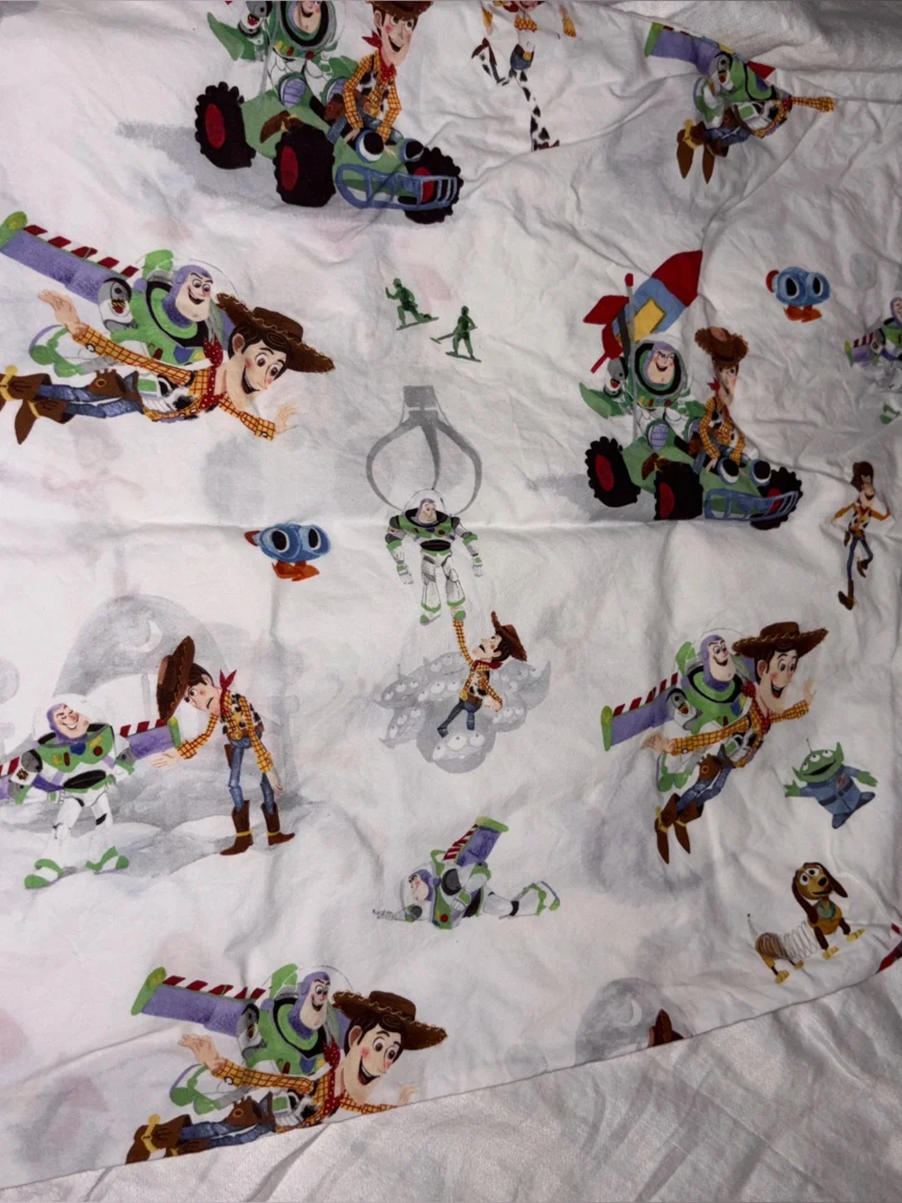 Pottery Barn Kids Toy Story Full Sheet Set Organic Cotton Excellent Condition